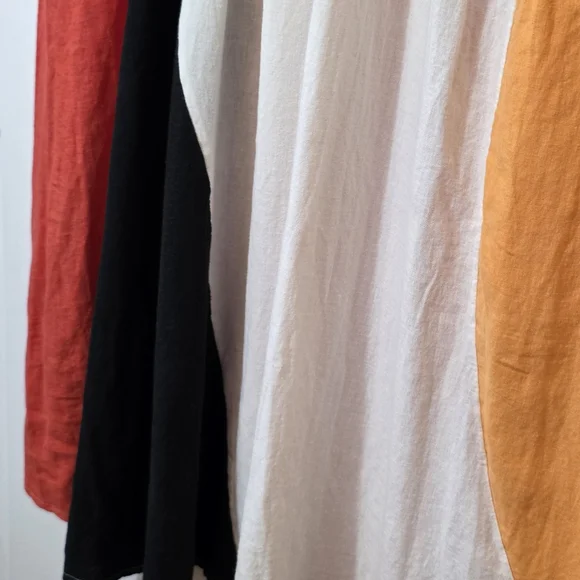 Anthropologie Celandine Women’s Linen Blend Smocked Halter Midi Dress Large - Picture 7 of 10